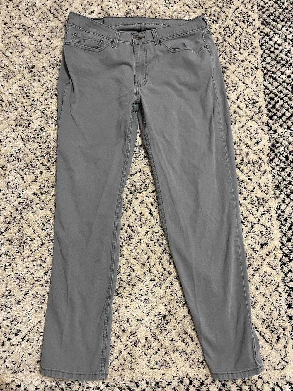 Levi’s Men's Grey Straight-Leg Jeans - 34x32